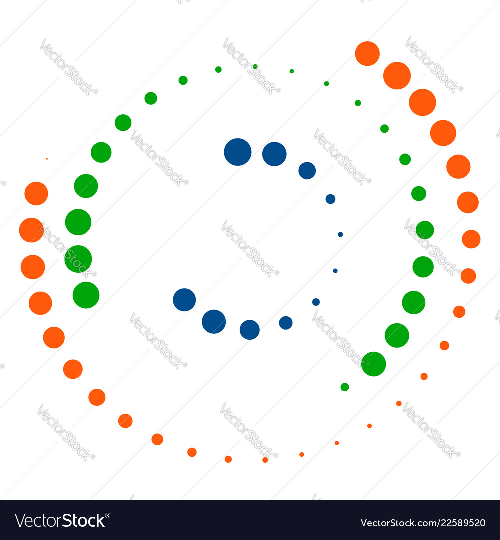 Spiral element with concentric circles abstract vector image Spiral element with concentric circles abstract