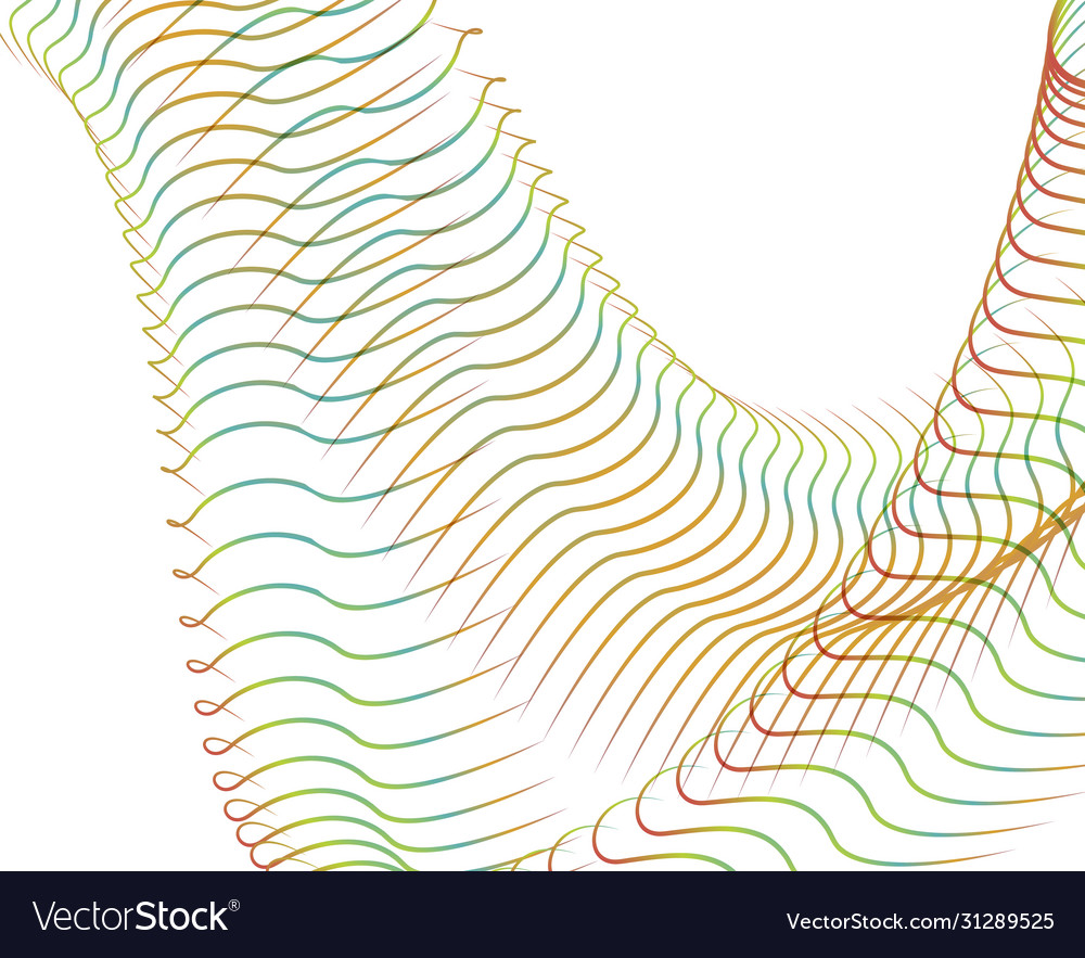 Abstract background blend wave line design vector image Abstract background blend wave line design