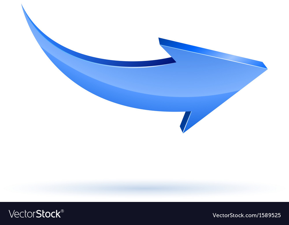 Download Blue arrow Royalty Free Vector Image - VectorStock