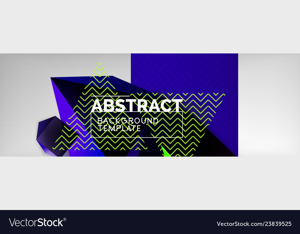 Dark 3d triangular low poly shapes abstract Vector Image Dark 3d triangular low poly shapes abstract
