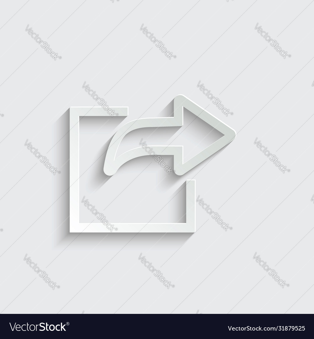 Export arrow forward icon share or exit