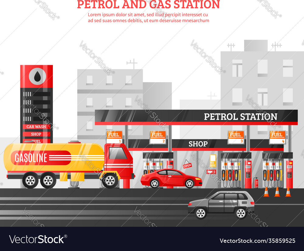 Gas and petrol station