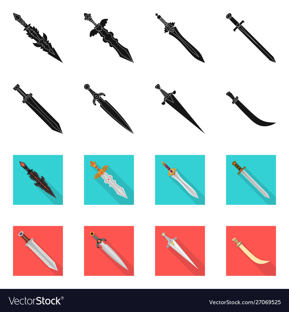 Isolated object game and armor logo set vector image Isolated object game and armor logo set
