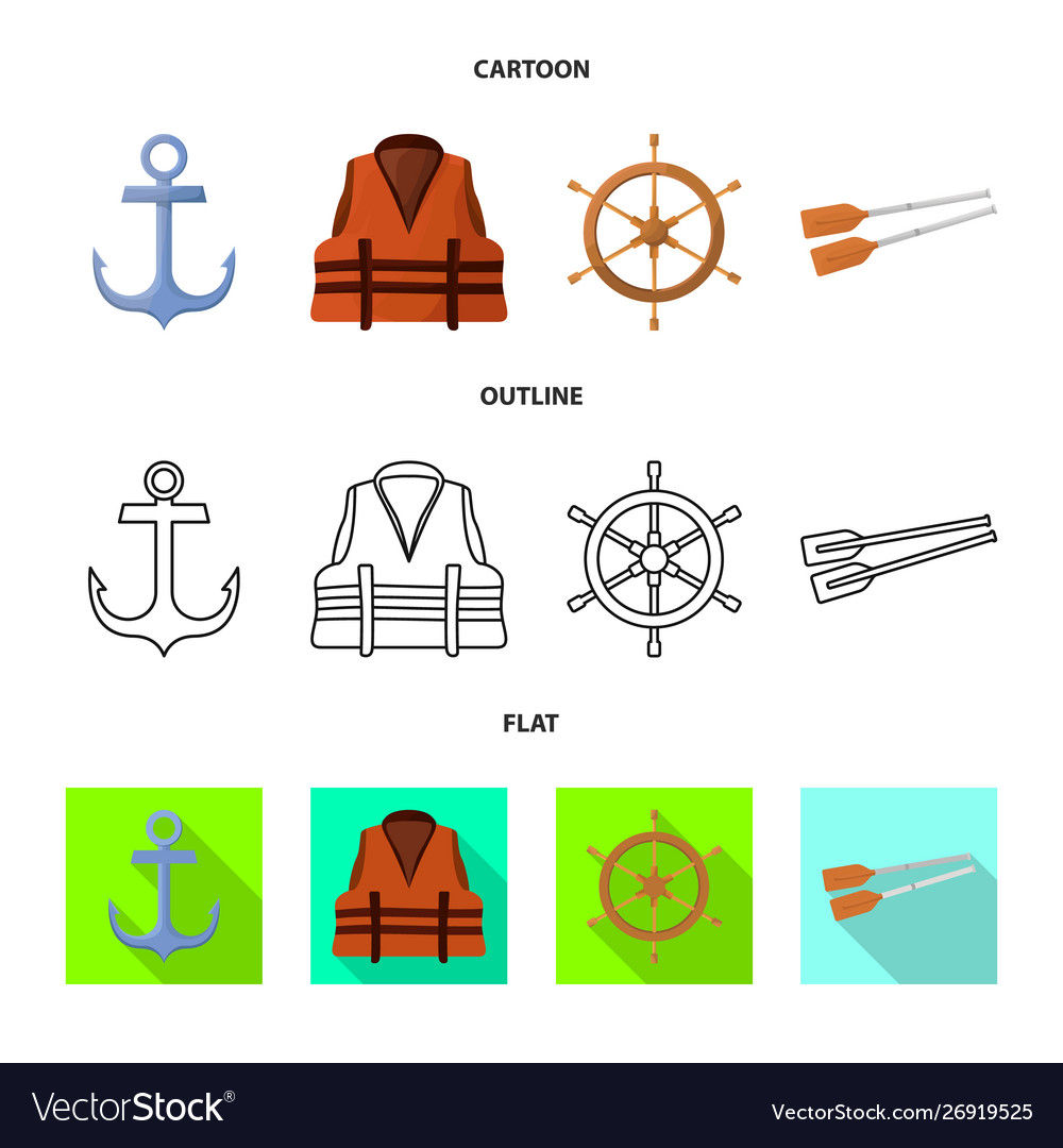 Isolated object journey and seafaring symbol Vector Image Isolated object journey and seafaring symbol