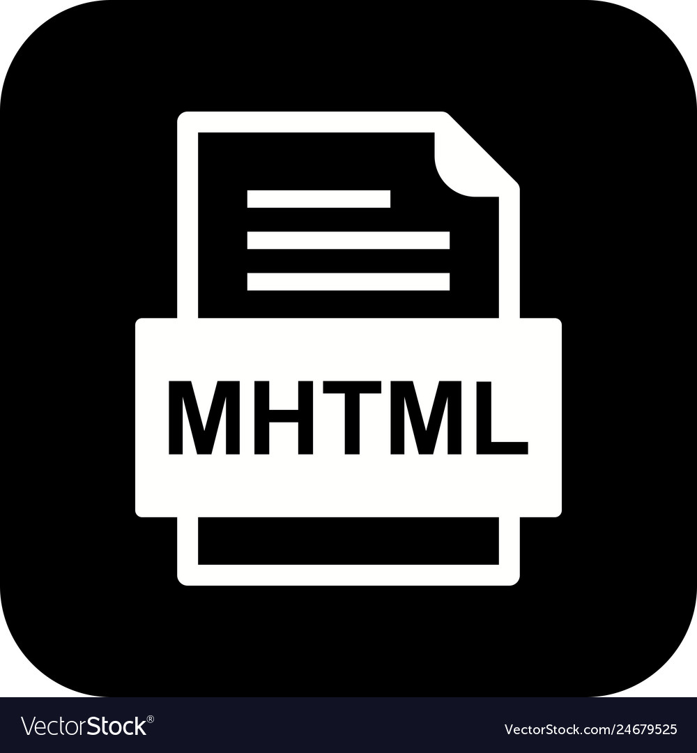 Mhtml file document icon