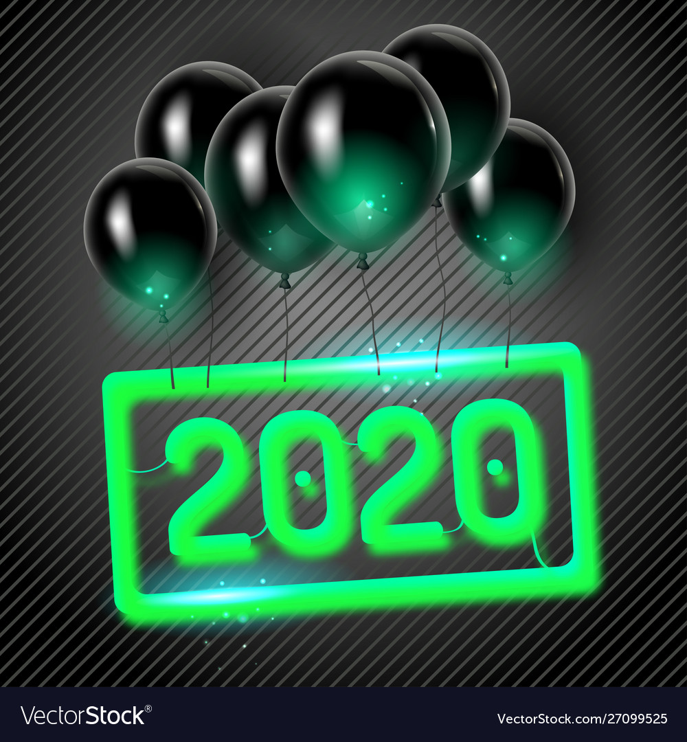 Original 2020 holiday poster with black