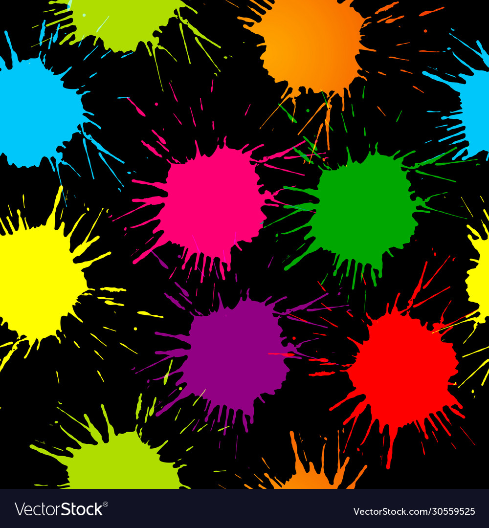 Seamless pattern with multi-colored blots vector image Seamless pattern with multi-colored blots