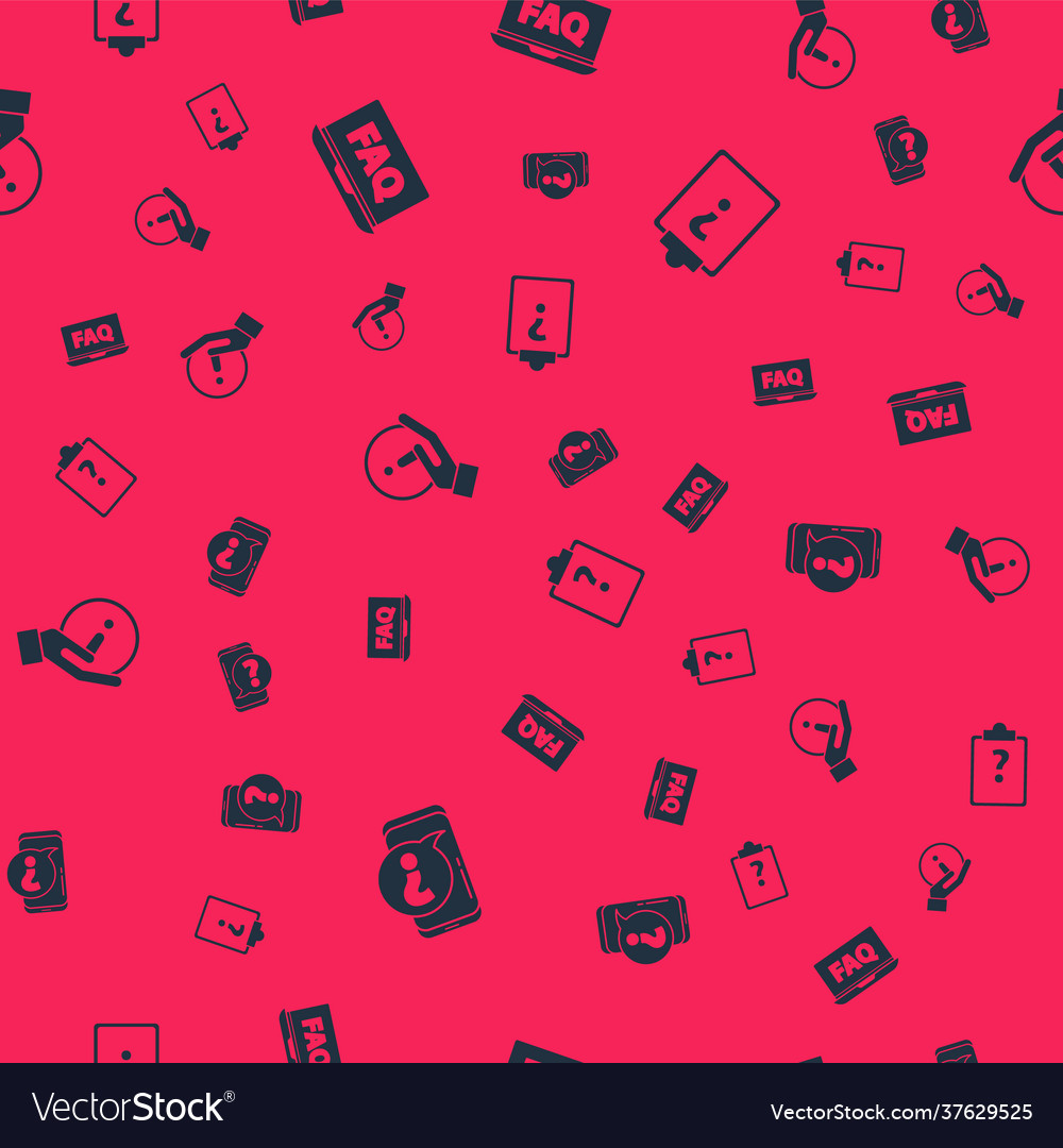 Set mobile phone with question laptop and faq vector image Set mobile phone with question laptop and faq