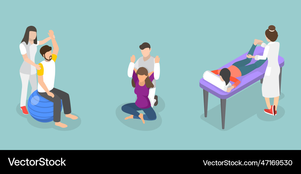 3d isometric flat conceptual Royalty Free Vector Image