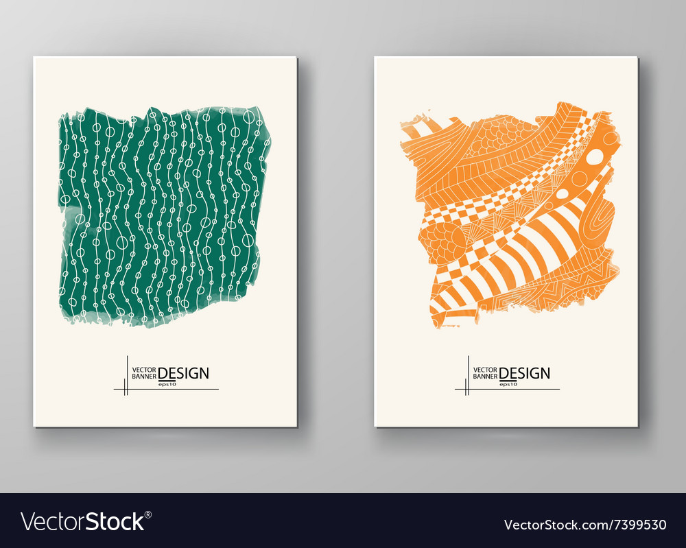 Abstract background with watercolor element