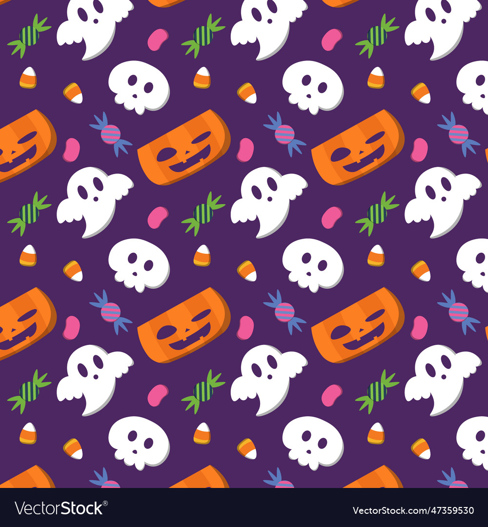 Abstract halloween pattern design background Vector Image Abstract halloween pattern design background