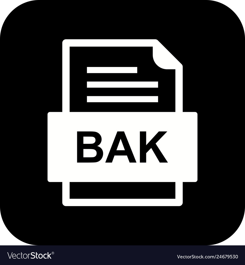 Bak file document icon
