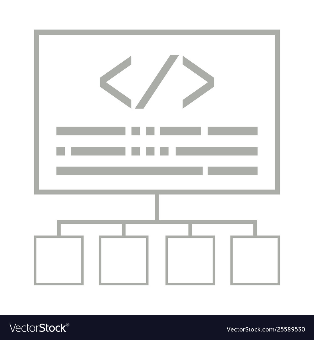 Conceptual map with a pair brackets