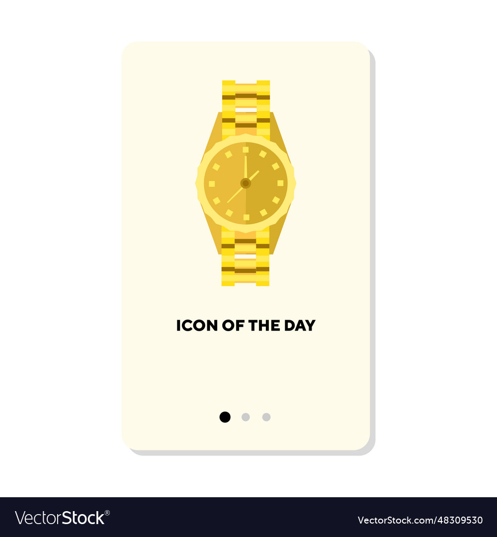 Expensive watch flat icon