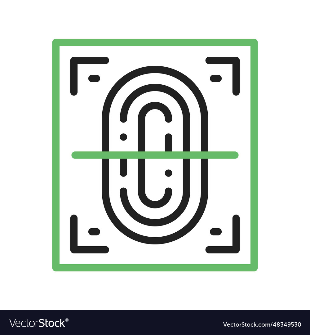 Fingerprint scan icon image