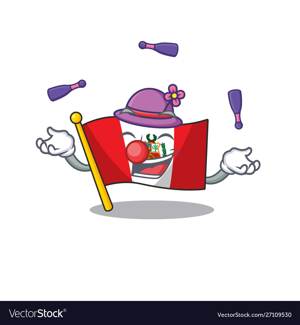 Juggling peru flag stored in character drawer