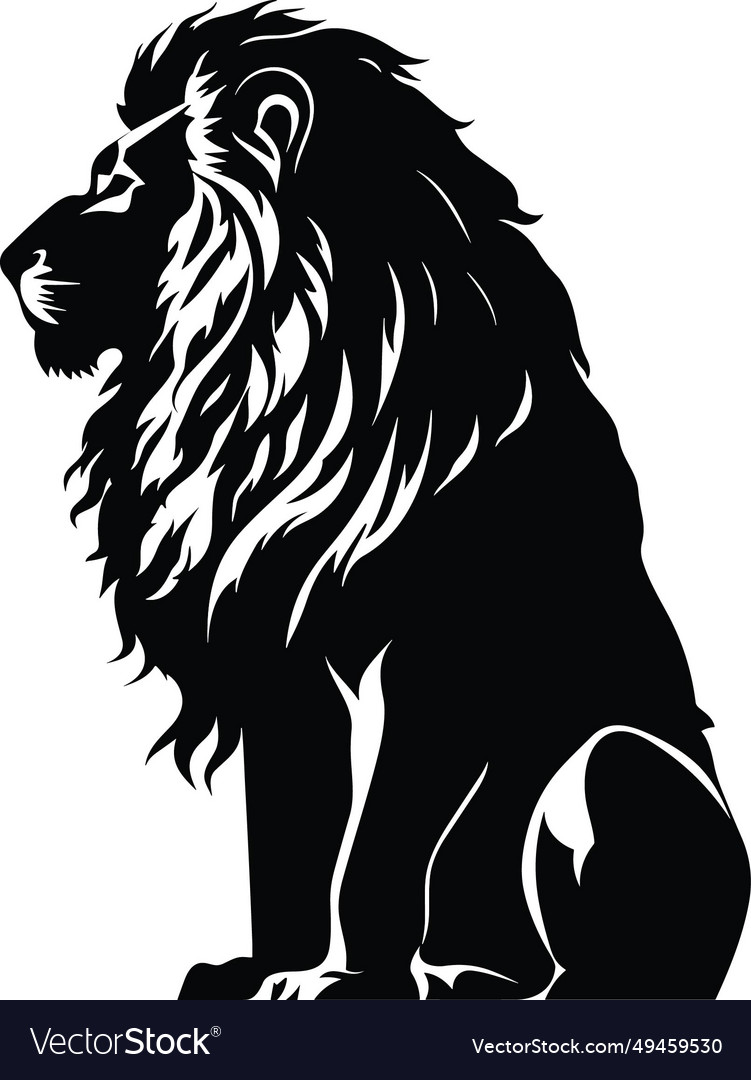 Majestic lion kingdom Royalty Free Vector Image