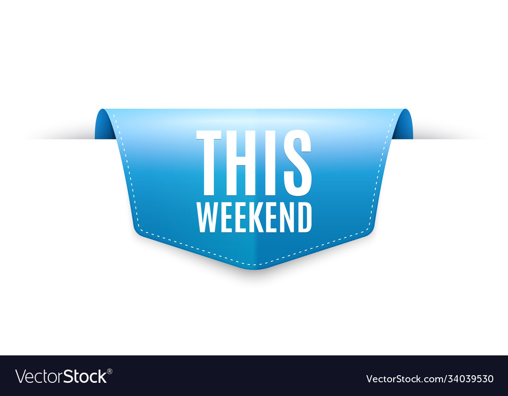 This weekend symbol special offer sign vector image This weekend symbol special offer sign