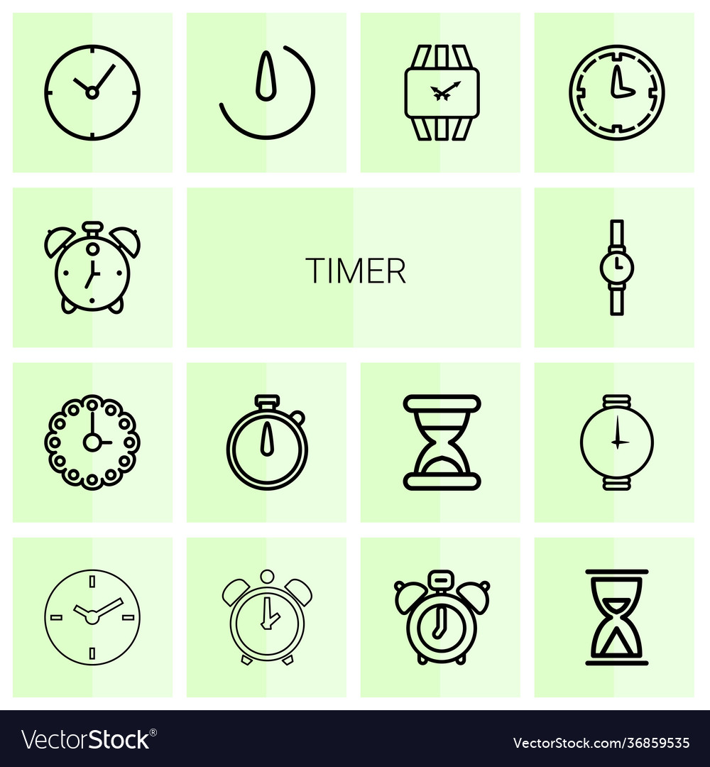 14 timer icons