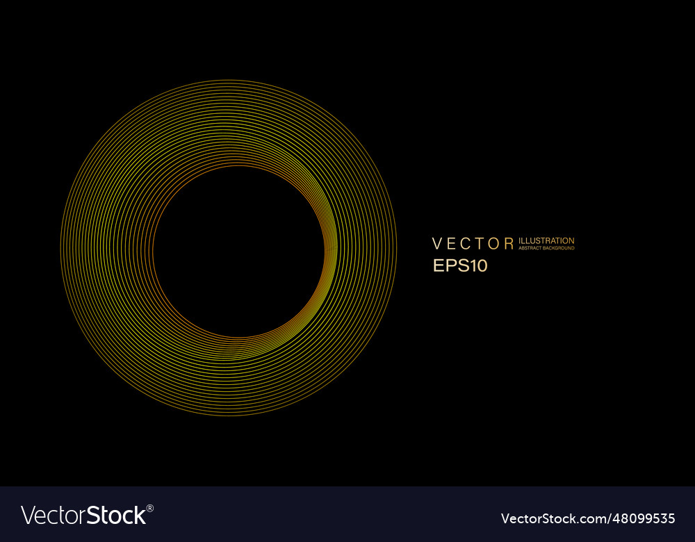 Abstract circles lines pattern round frame vector image Abstract circles lines pattern round frame