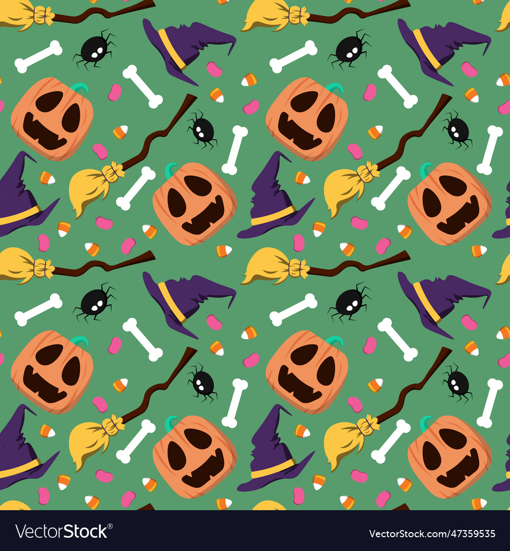 Abstract halloween pattern design background