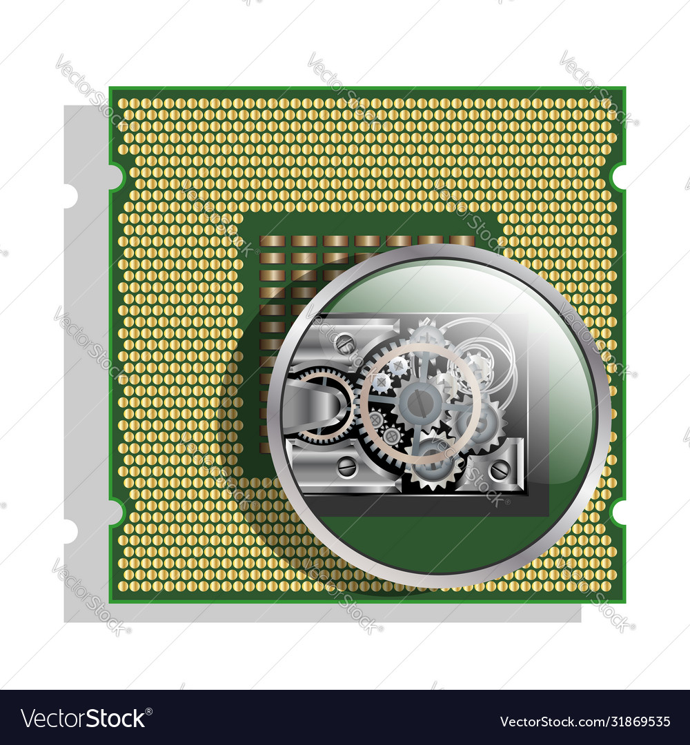Abstrakter Teil eines Computerprozessors