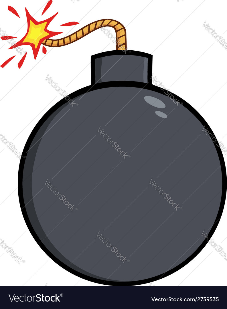 Cartoon bomb design Royalty Free Vector Image - VectorStock