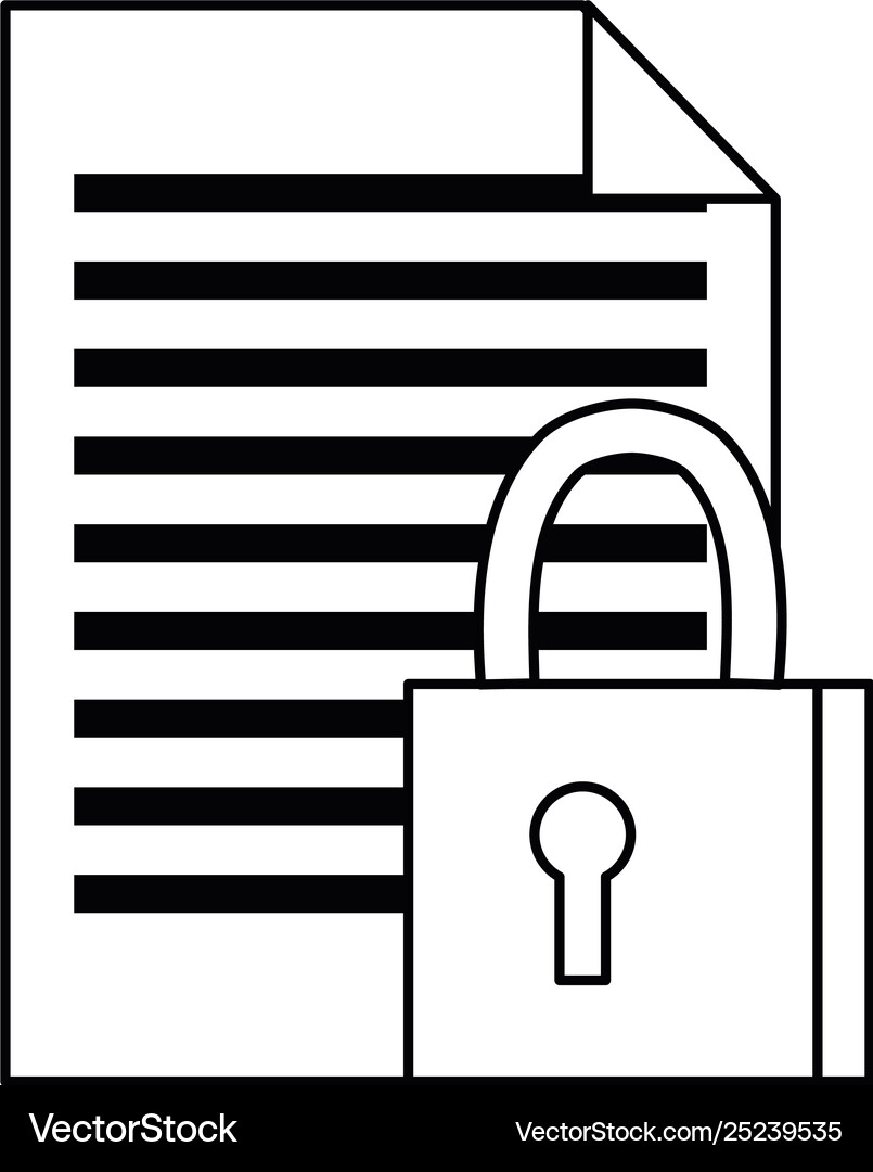 Cybersecurity data protection Royalty Free Vector Image