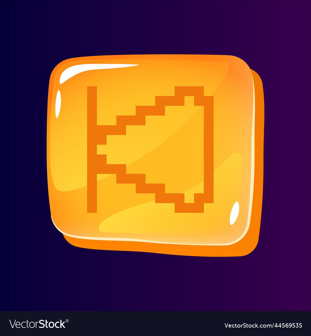 Vorwärts rewind glänzende ui-Taste mit Pixel vector image Vorwärts rewind glänzende ui-Taste mit Pixel