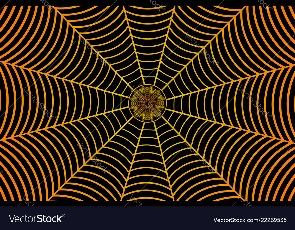Golden Spider Web Pattern
