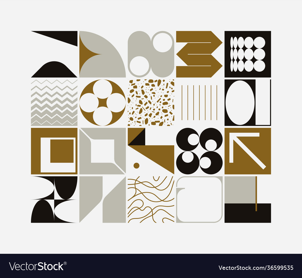 New retro pattern artwork design composition vector image New retro pattern artwork design composition