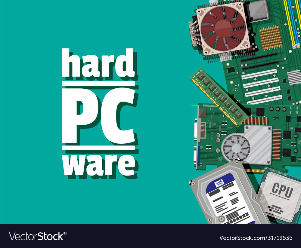 PC Component Icons - Hardware Set