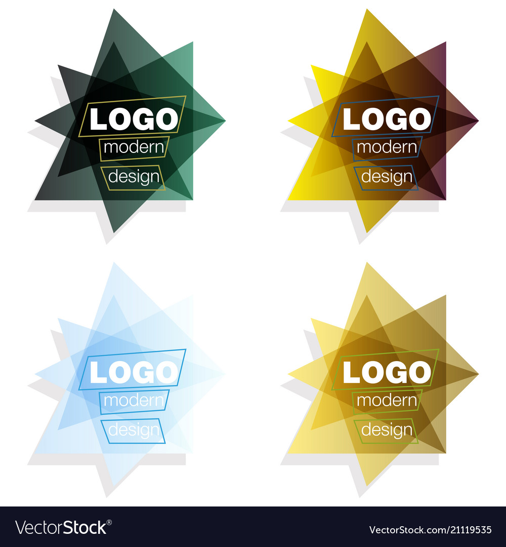 Set abstract colorful triangle dynamic splash