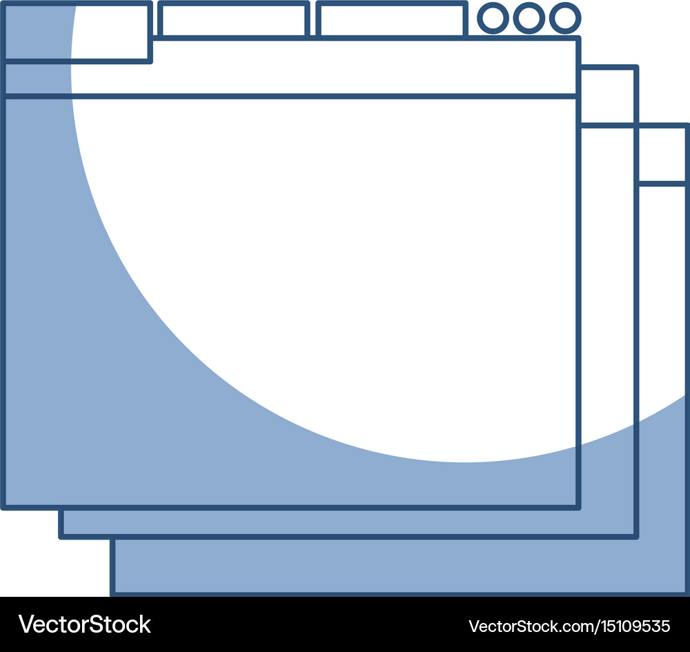Shadow web window Royalty Free Vector Image - VectorStock