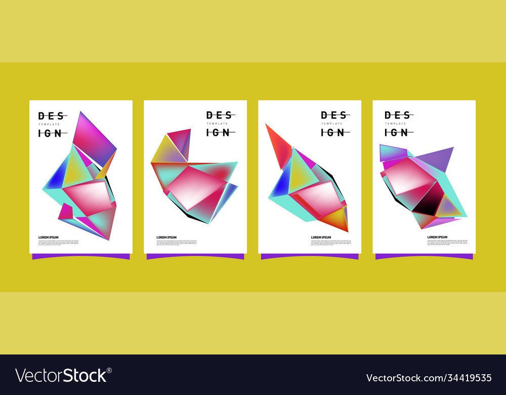 Simple colorful abstract geometric background