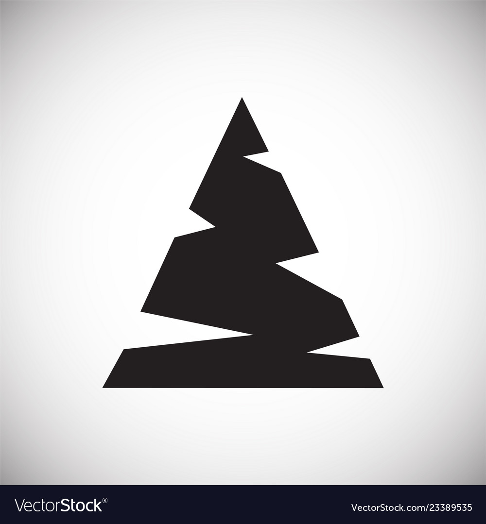 Tree icon on white background for graphic and web vector image Tree icon on white background for graphic and web