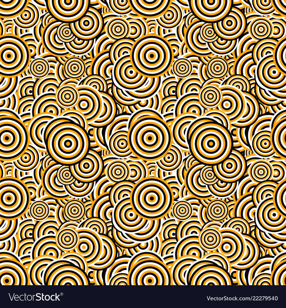 Abstract repeating concentric circle pattern