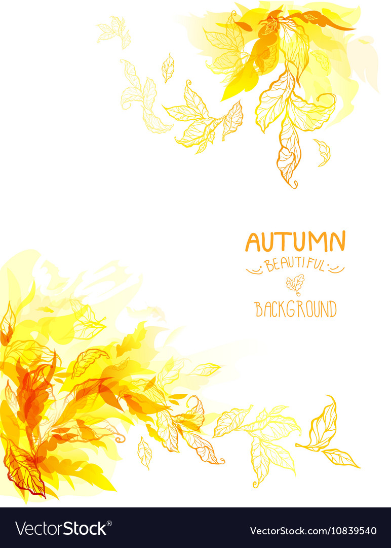 Autumn leaves art background