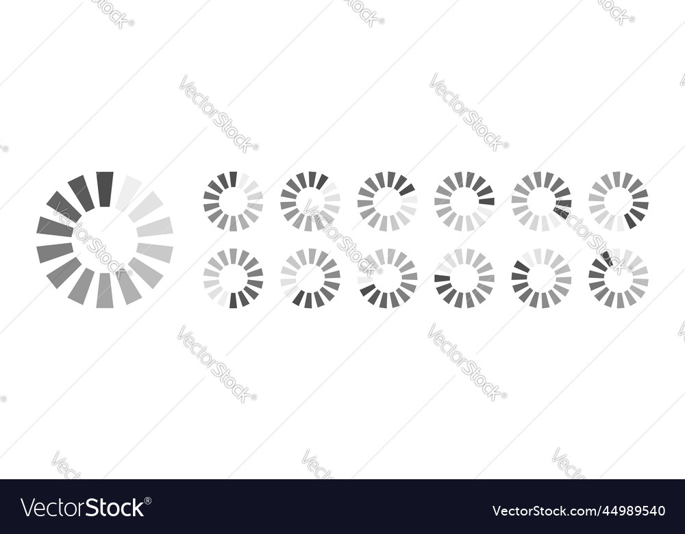 Circular loading buffering icons