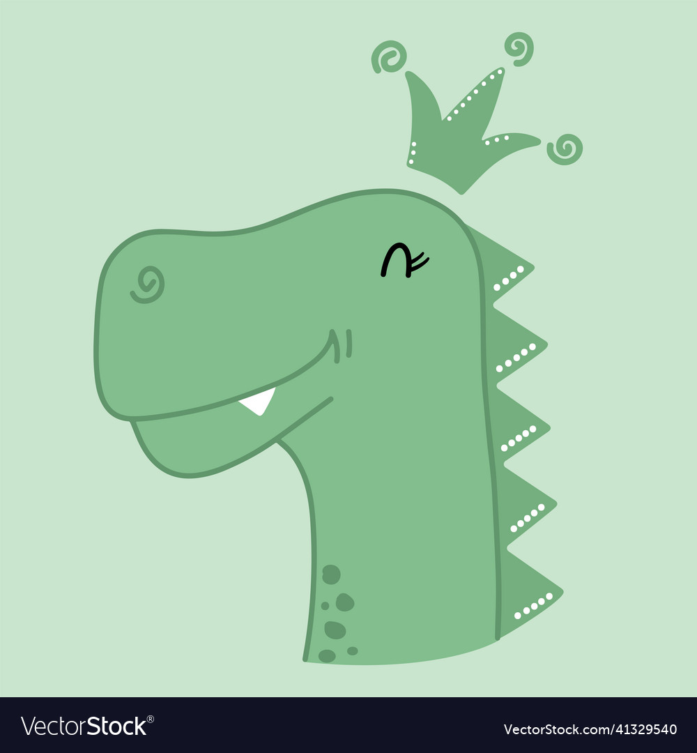 Cute dino Royalty Free Vector Image - VectorStock