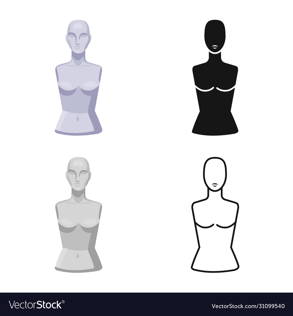 Isolated object dummy and torso icon web