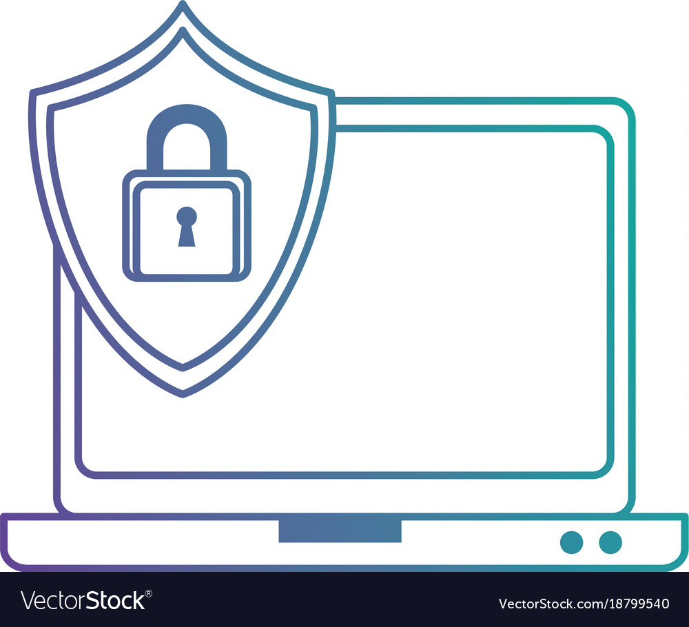 Laptop computer with shield