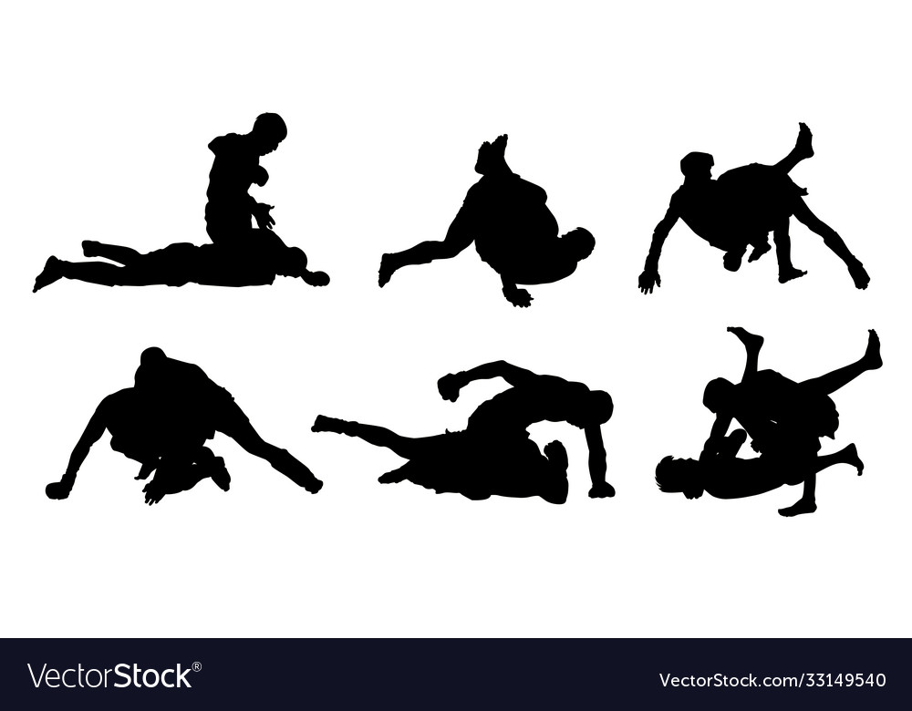 Mma fighters Royalty Free Vector Image - VectorStock