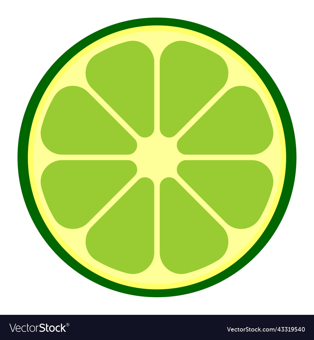 Simple flat of lime slice