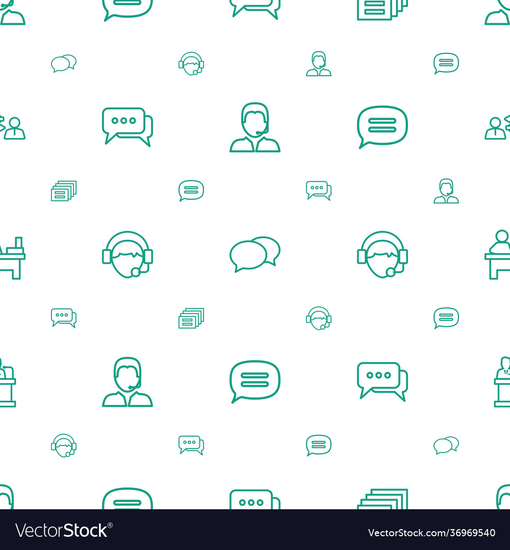 Talk icons pattern seamless white background