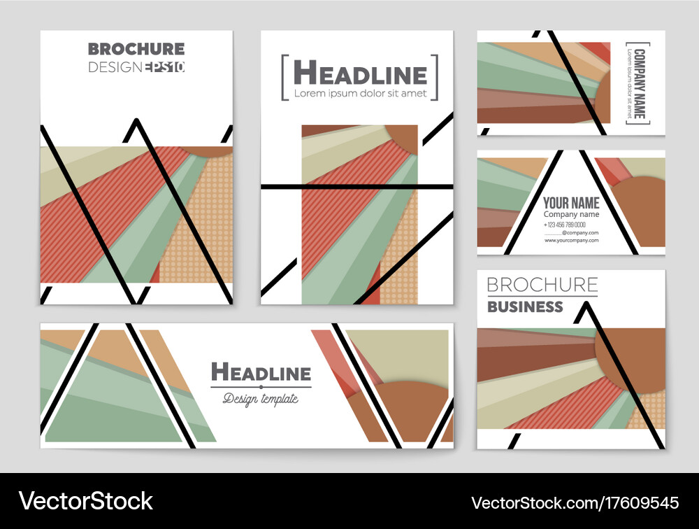 Abstract layout background set for art Royalty Free Vector