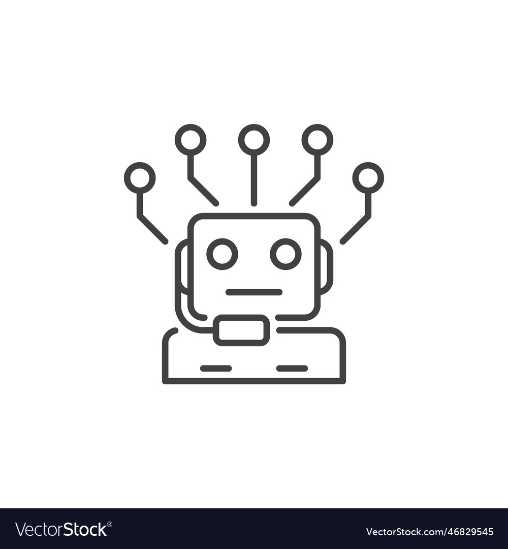 Ai robot chatbot artificial intelligence vector image Ai robot chatbot artificial intelligence