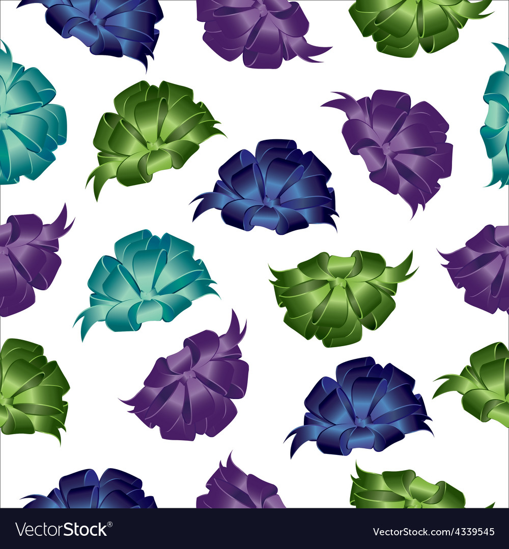 Bows abstract seamless pattern