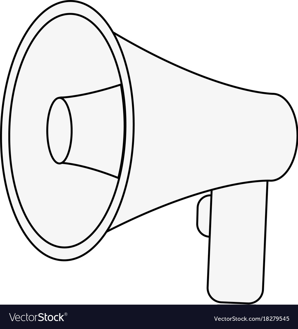 Bullhorn or megaphone icon image