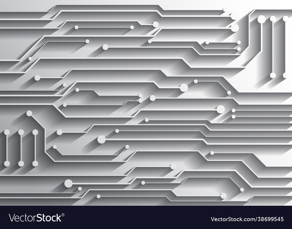Circuit technology background with hi-tech vector image Circuit technology background with hi-tech
